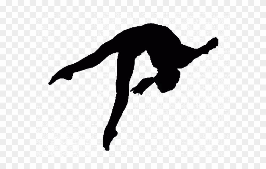 Gymnastics Silhouette Transparent Background Clipart 