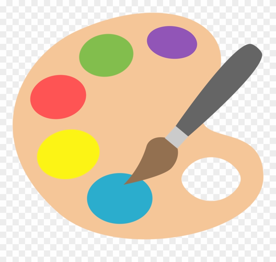 Painting Clipart Paint Palette - Art Emoji Png Transparent Png 