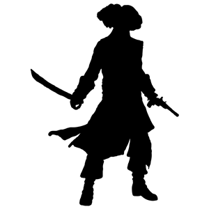 Pirate Silhouette clipart, cliparts of Pirate Silhouette free 