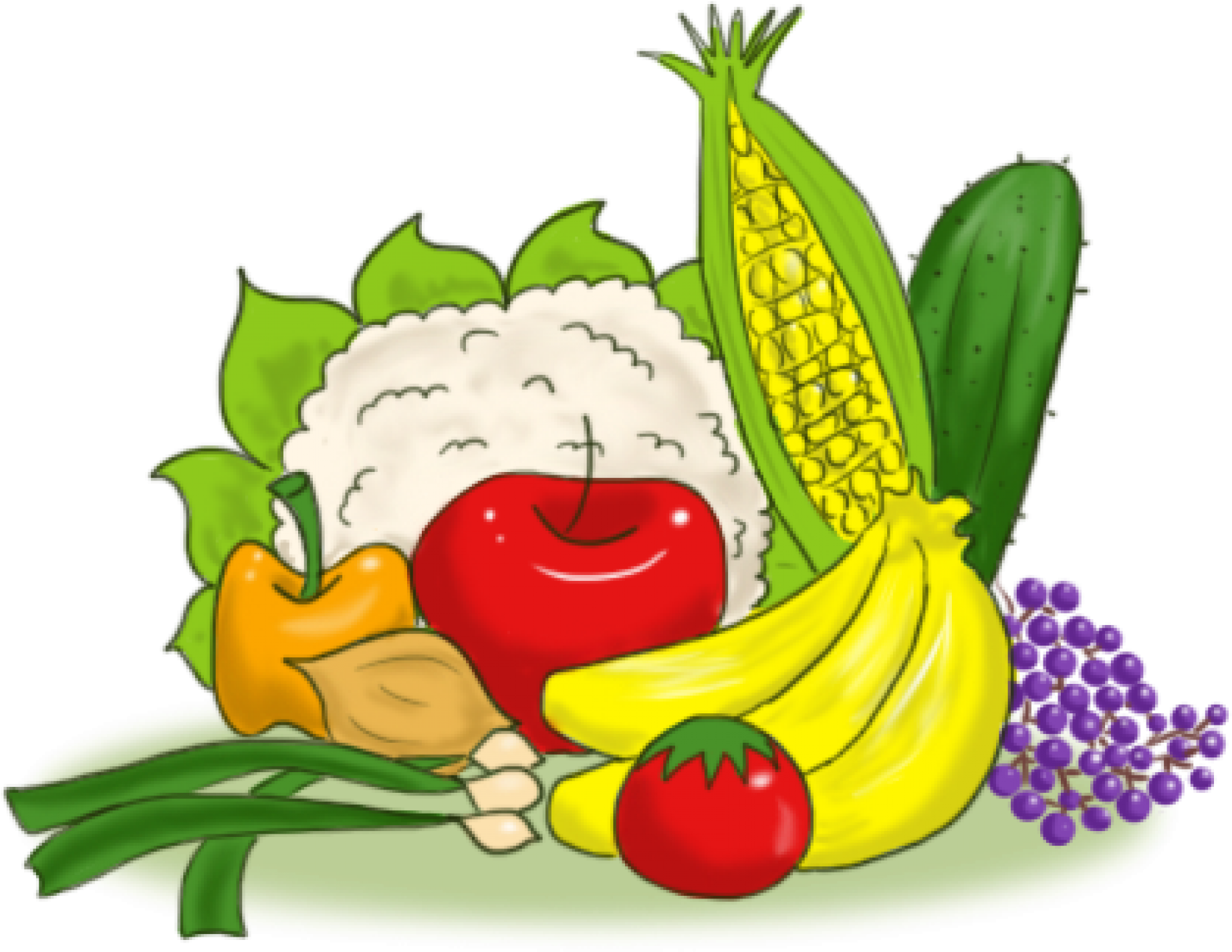 cartoon image of food - Clip Art Library