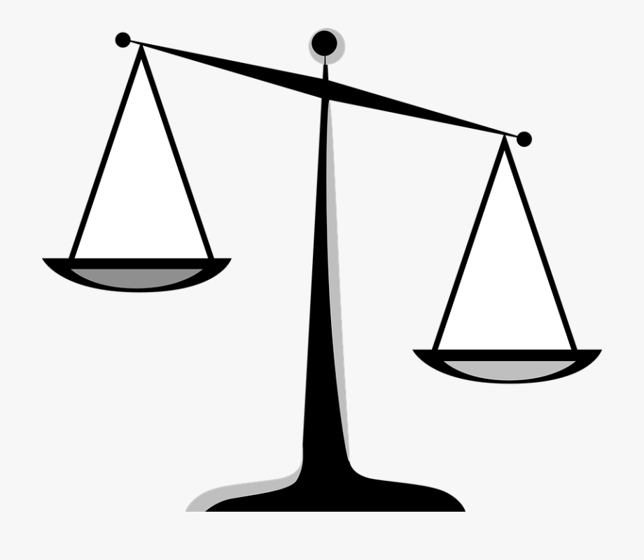 Transparent Cartoon Balance Scale : Balance scale silhouette, court