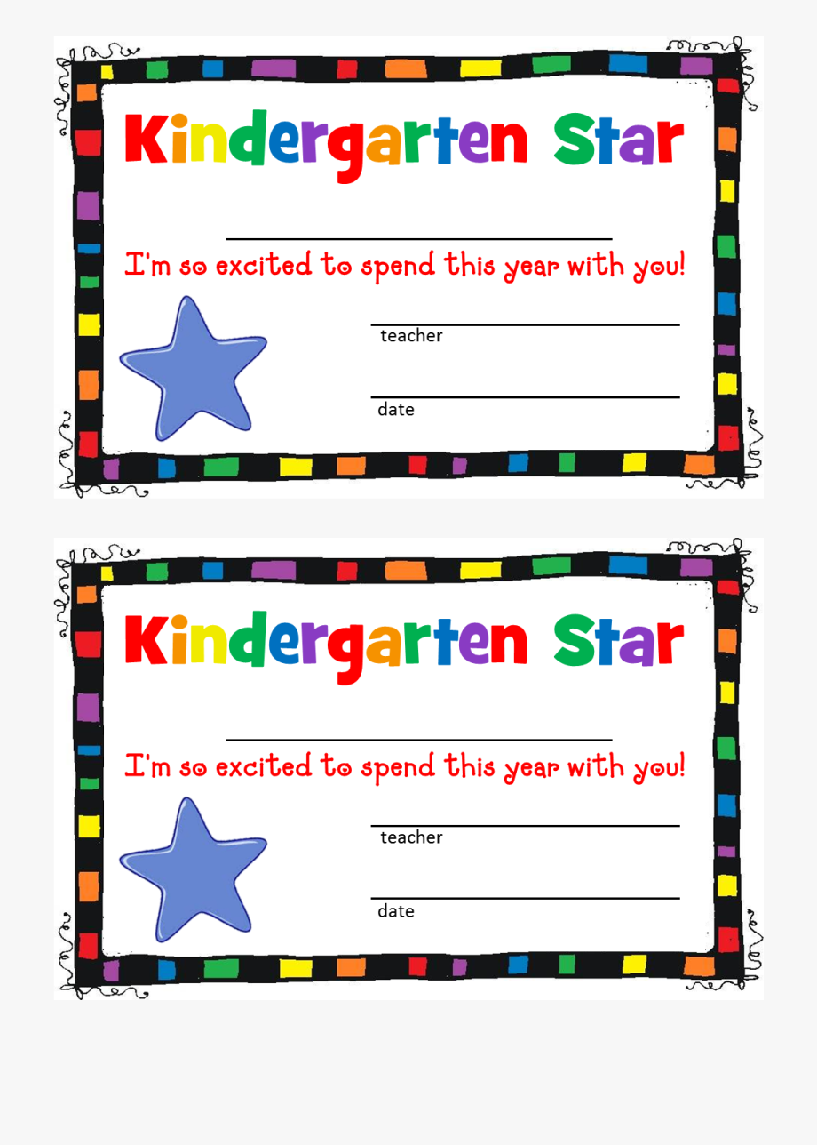 Free Printable Preschool Borders Clipart Images - Certificate 