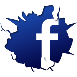 Facebook Logo Fb Crack Break Effect