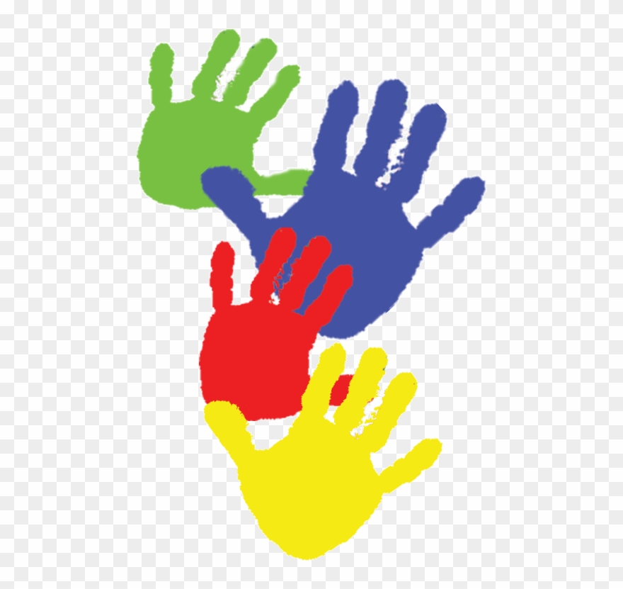 Paint Handprints Kids Clipart Paint Child Clip Art - Paint Hand 