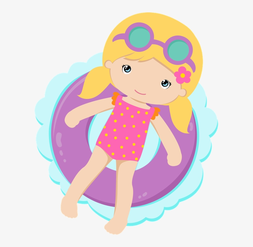 Pool Clipart Summer Season - Pool Girl Clipart Transparent PNG 