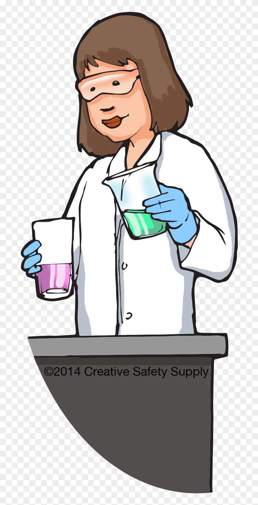 Safe Clipart Lab Safety - Laboratory Lab Safety Clipart - Png 