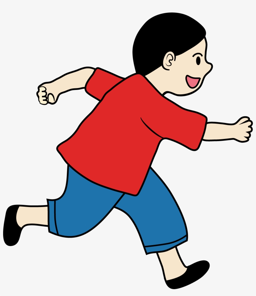 Children Running Clipart  - Running Clipart 