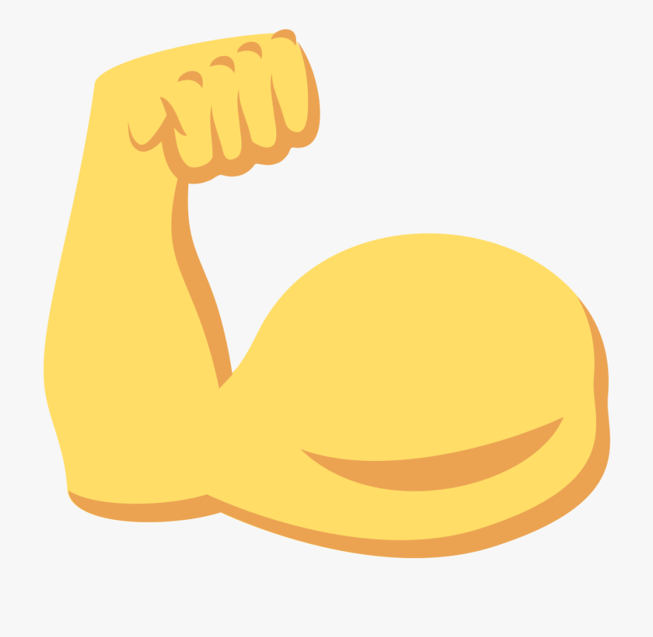 Arms Clipart Forearm - Emoji Muscle , Transparent Cartoon, Free 