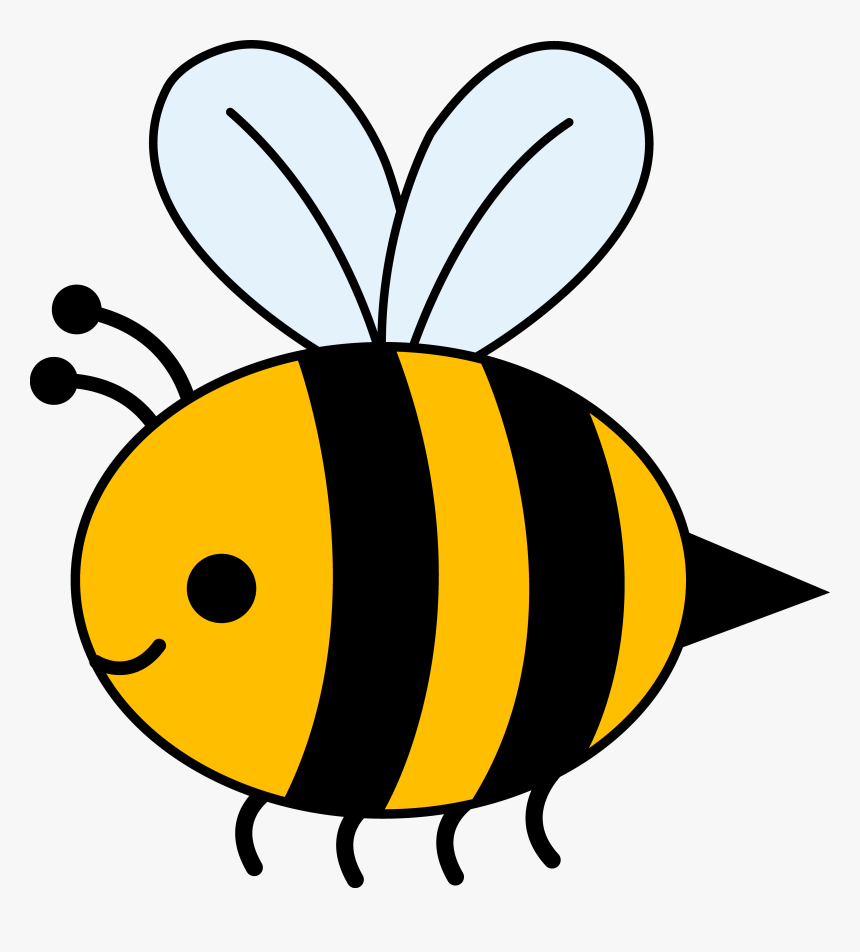 Cute Bumble Bee Clipart - Bumble Bee Cartoon Png, Transparent Png 