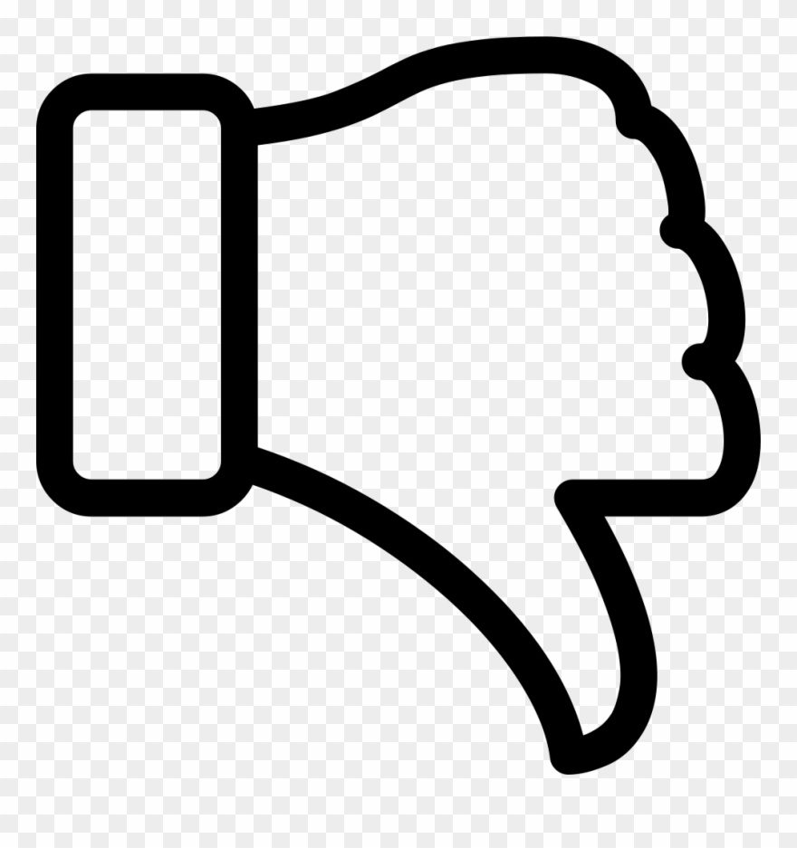 Thumbs Down Comments - Thumbs Down Vector Png Clipart 