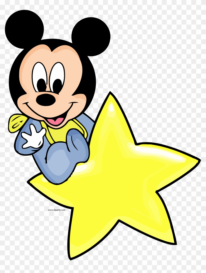 Disney Baby Star Clipart Png - Baby Mickey Mouse Clip Art 