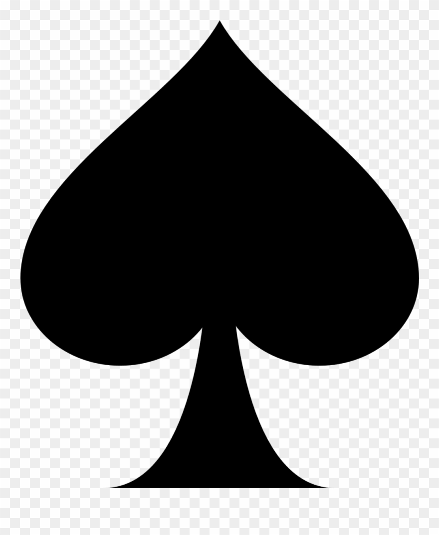 Playing Card Ace Of Spades Suit Clip Art - Ace Of Spades Clipart 
