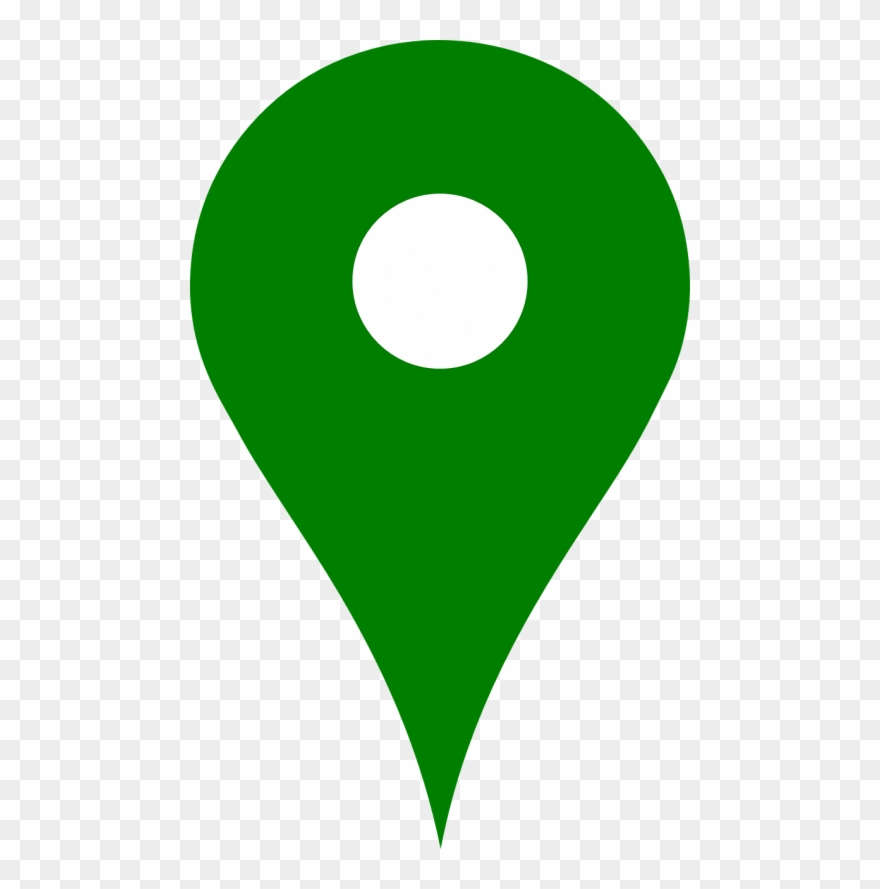 Vector Graphics - Google Map Marker Green Clipart 