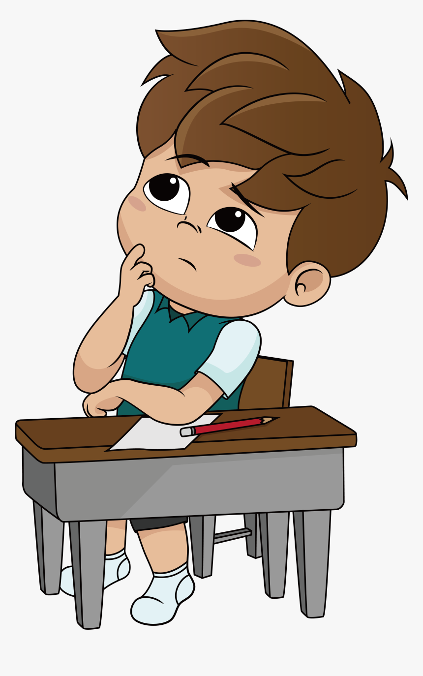 Boy Thinking Png - Boy Thinking Clipart, Transparent Png 