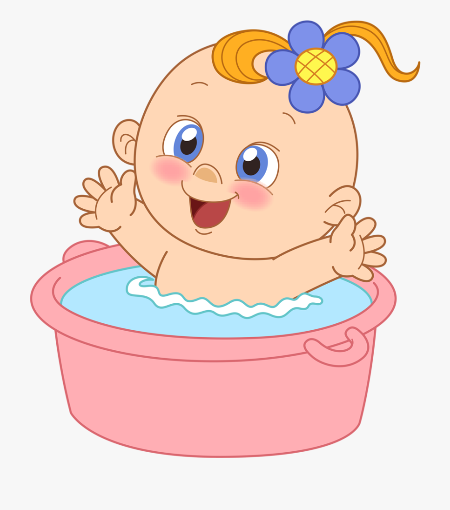 Baby Bath Time Clipart - ???�?�?�?� ?????? , Transparent Cartoon, Free 