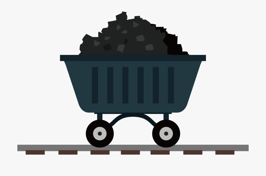 Carts Clipart Coal Mining - Vector Coal , Transparent Cartoon 