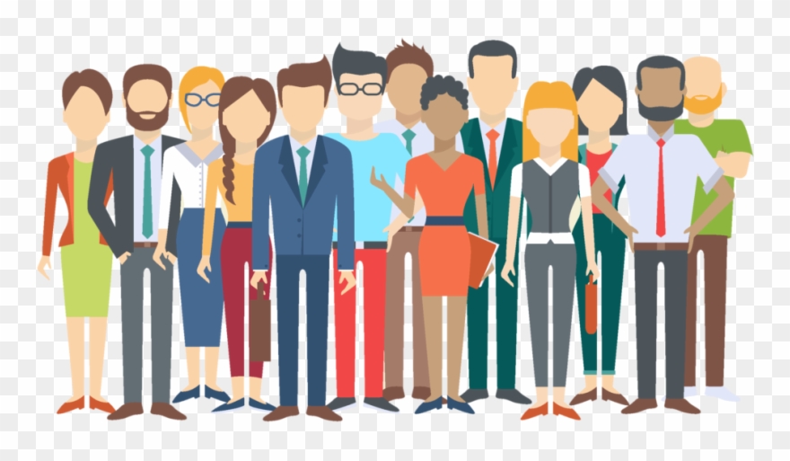 Diversity In The Workplace - Group Of People Illustration Clipart 