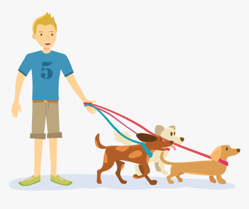 Walk The Dog Cartoon Clip Art Library