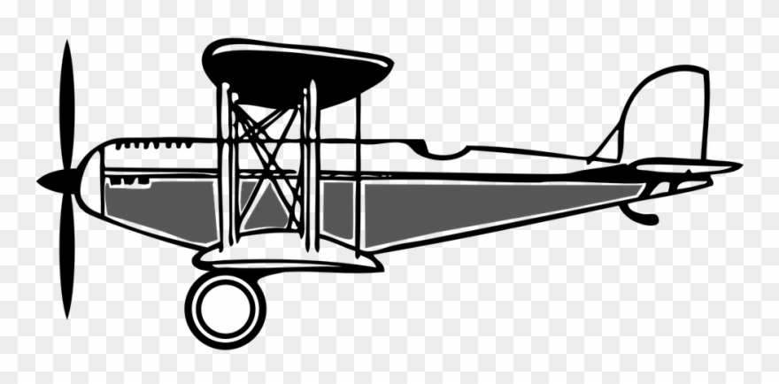 Biplane Cliparts - Biplane Clipart - Png Download 