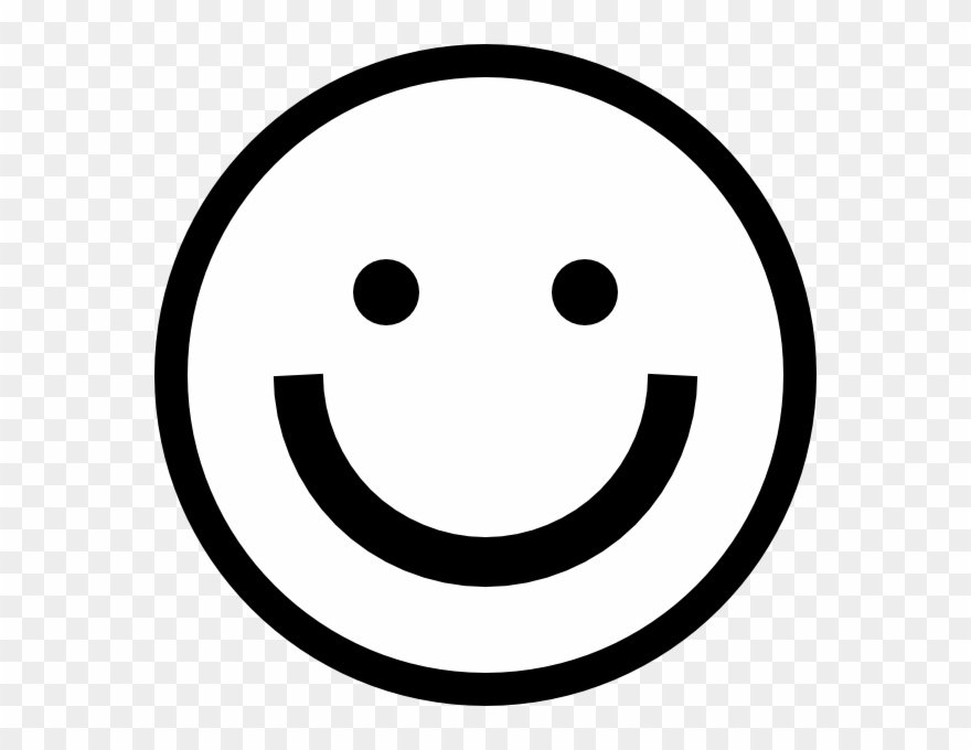Smiley Face Black And White Smiley Face Clipart Black - Smiley 