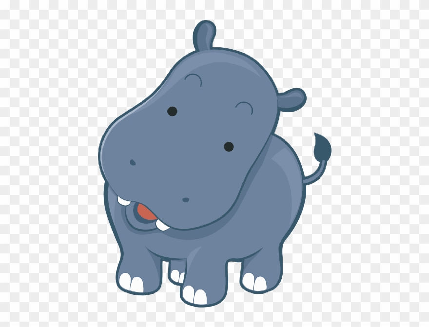 Hippo Clipart Clip Art Png Royalty Free Download - Cute Hippo 