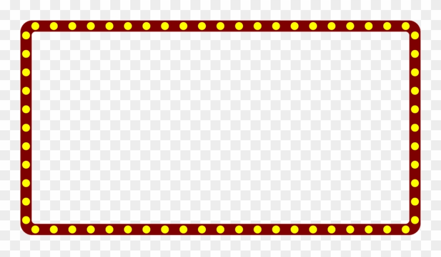 Marquee Lights Clipart - Border Broadway Marquee Sign Clipart 