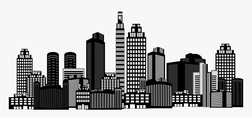 Transparent Building Clipart Png - Building Black And White Png 