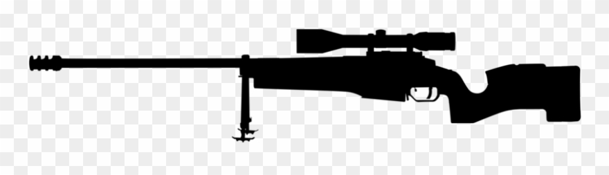 Sniper Rifle Accuracy International Aw50 Air Gun - Silhouette Of A 