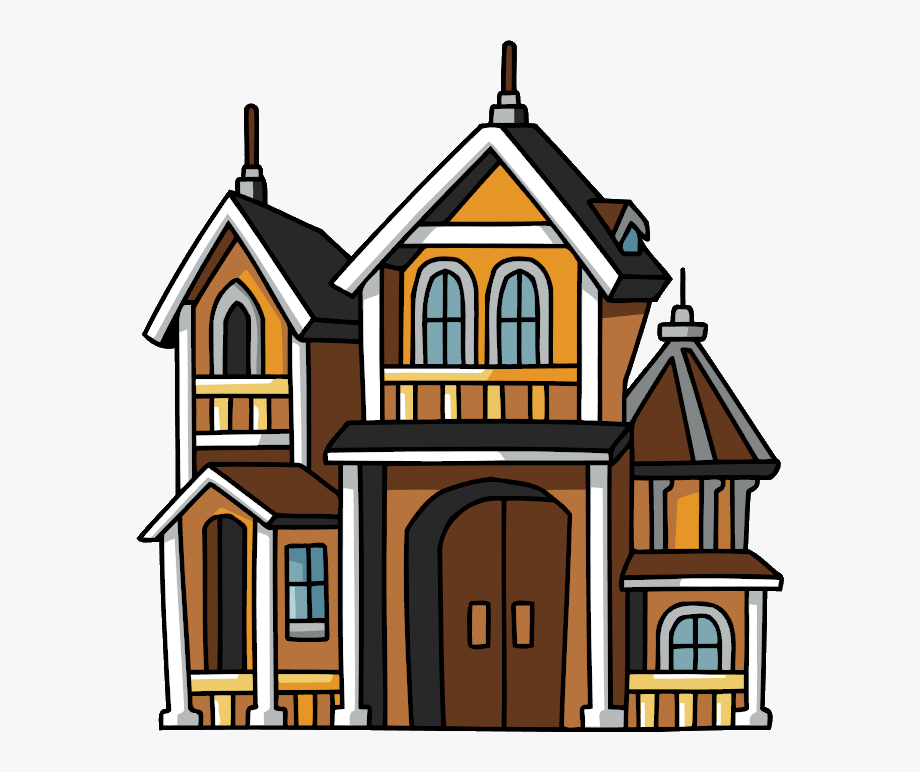 Mansion Clipart Cute Home - Mansiones Png , Transparent Cartoon 