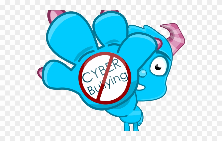 Safe Clipart Computer Safety - Stop Cyber Bullying Cartoon - Png 