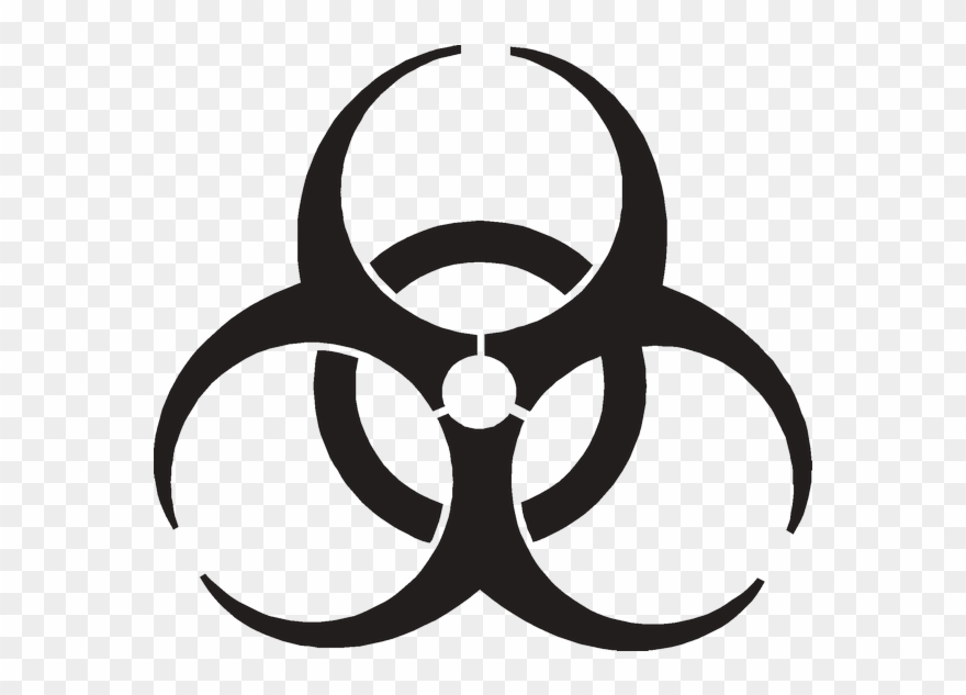 Biohazard Symbol Transparent - Biohazard Symbol Clipart 