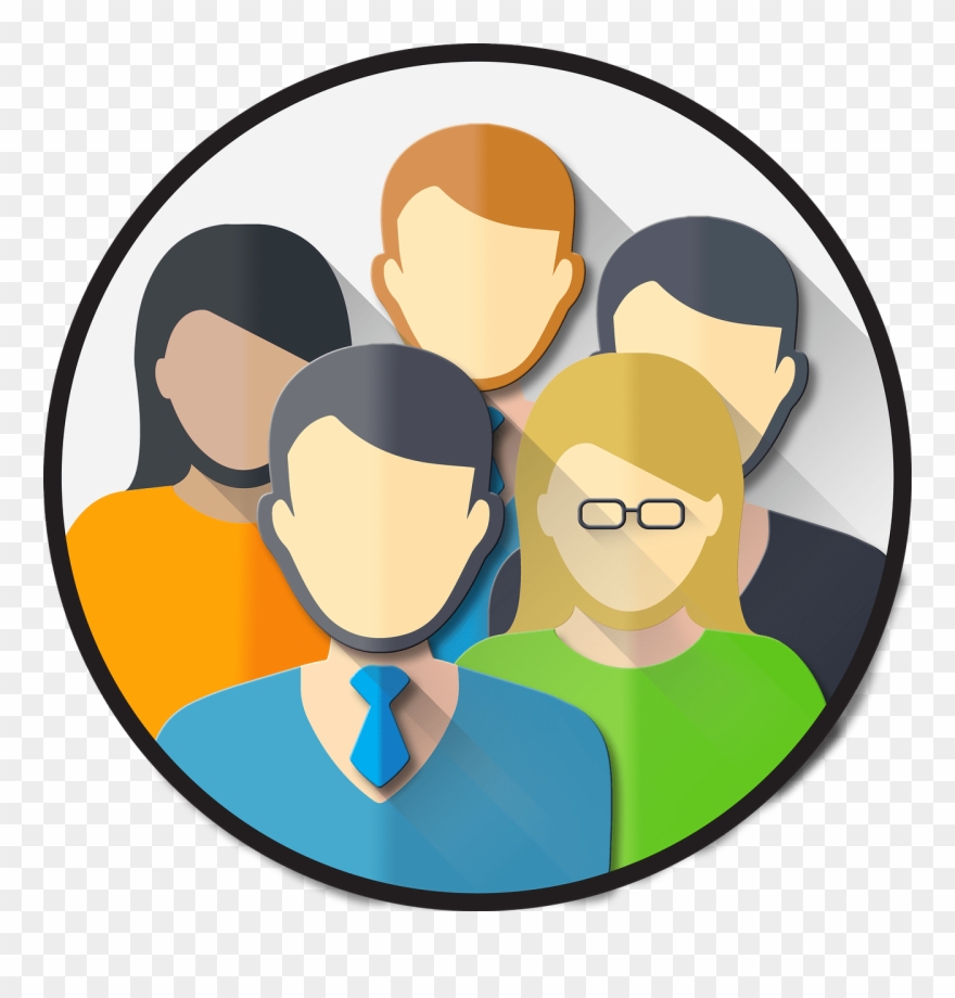 Illustration Of A Group Of People - User Account Clipart 