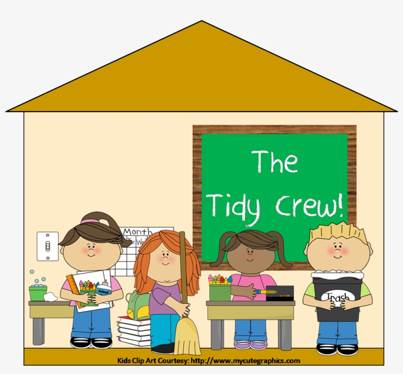 Classroom Clean Up Clipart - Cleaning Classroom Clipart 