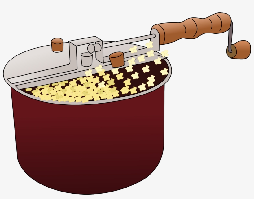 Popcorn Bowl Clipart - Popcorn Maker Clip Art -  PNG 