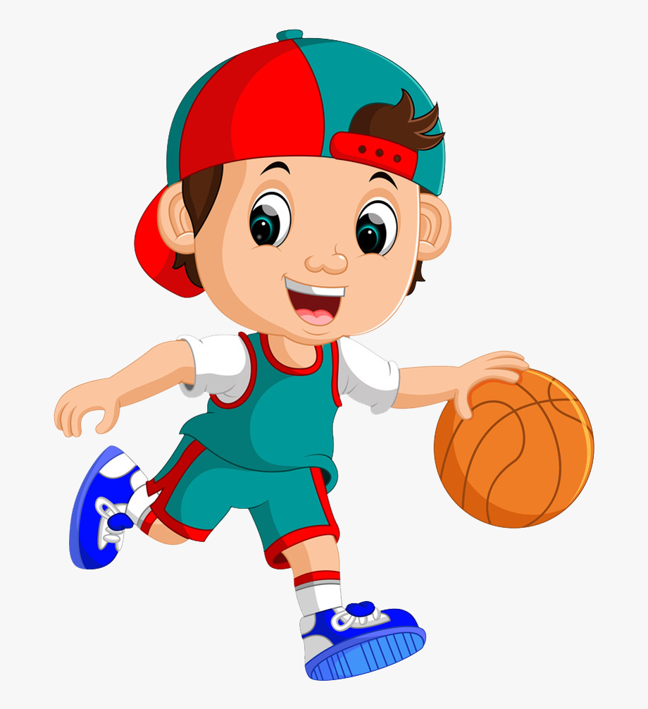 Basketball Player Royalty Free Clip Art Playing  - Boy Playing 