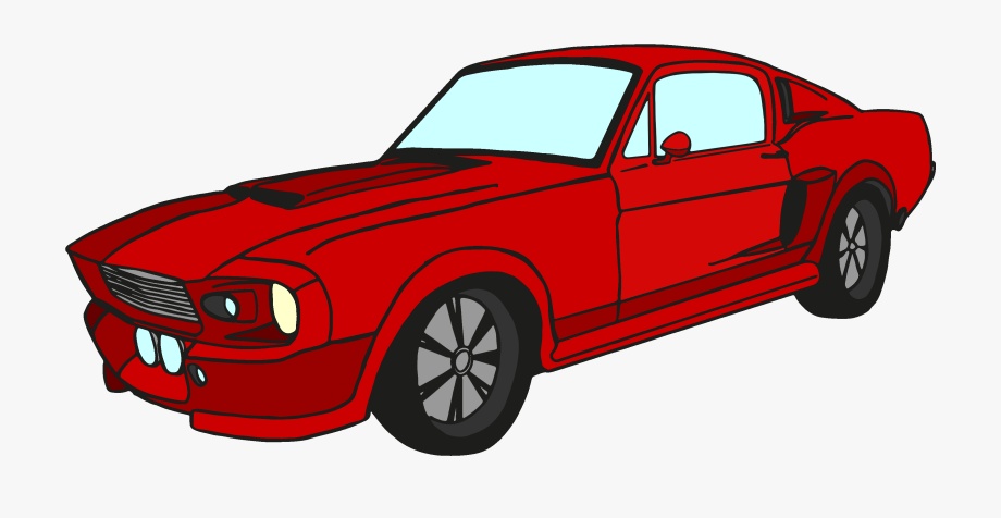 Vector Royalty Free Stock Classic Mustang Car Clipart - Auto 