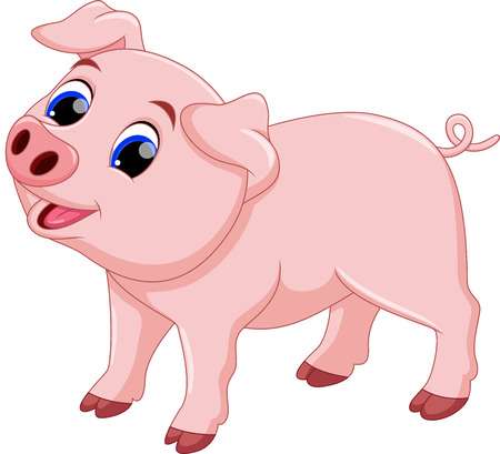 22 674 Cute Pig Cliparts Stock Vector And Royalty Free Modest 