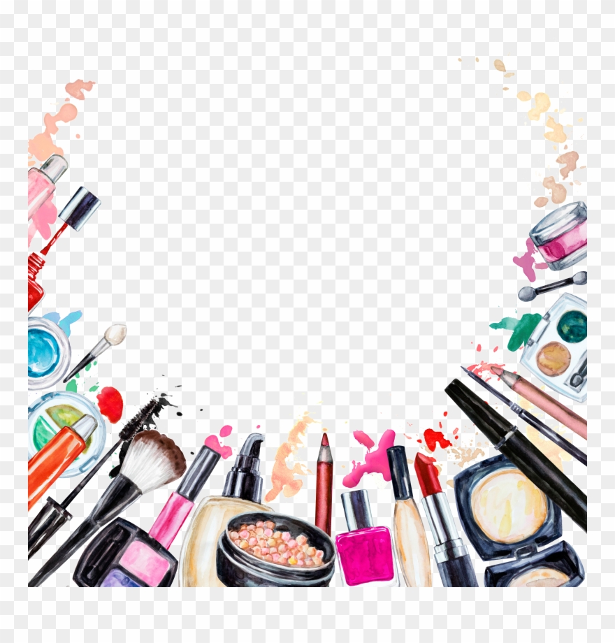 Cosmetics Beauty Makeup Brush Clipart 