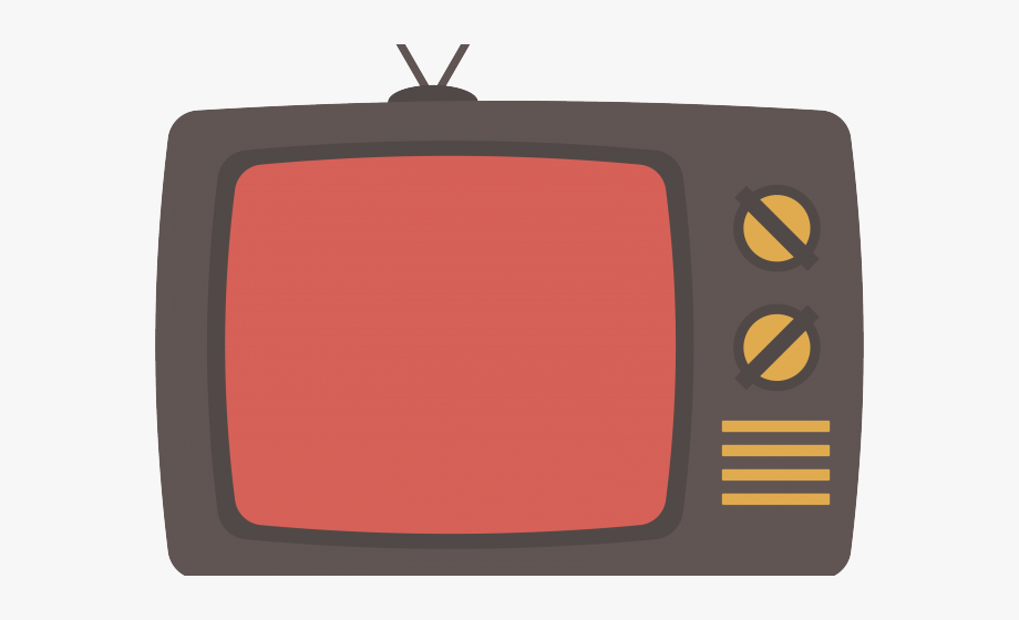 Television Clipart Tv Media - Old Fashion Tv Clipart , Transparent 