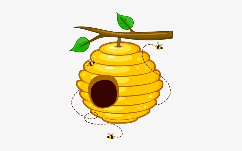 Beehive Clipart Transparent - Honey Bee Hive Clip Art 