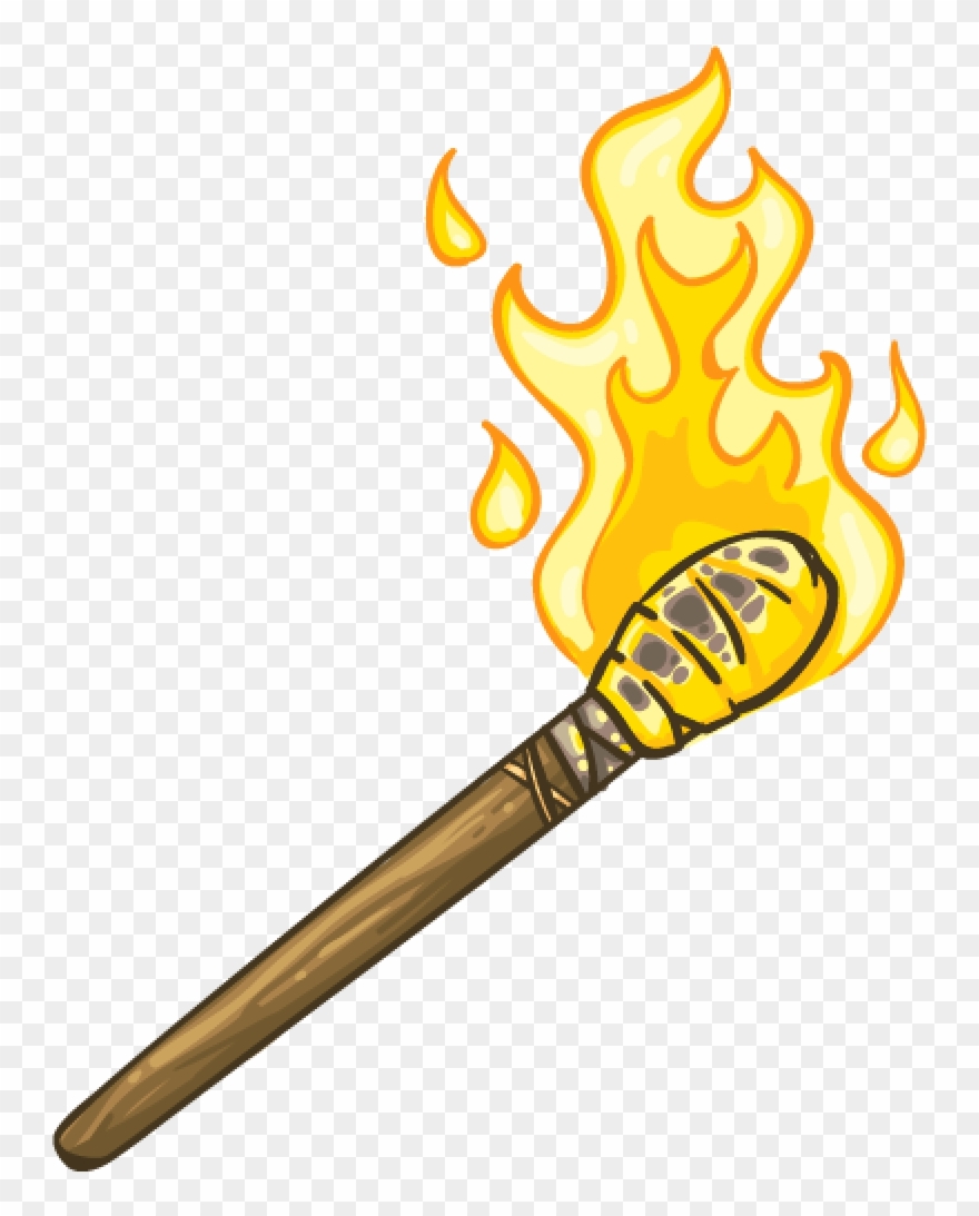 Flaming Torch Png Clipart 