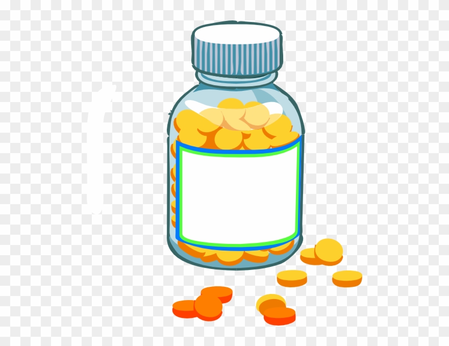 Transparent Background Pill Bottle Clipart - Png Download 