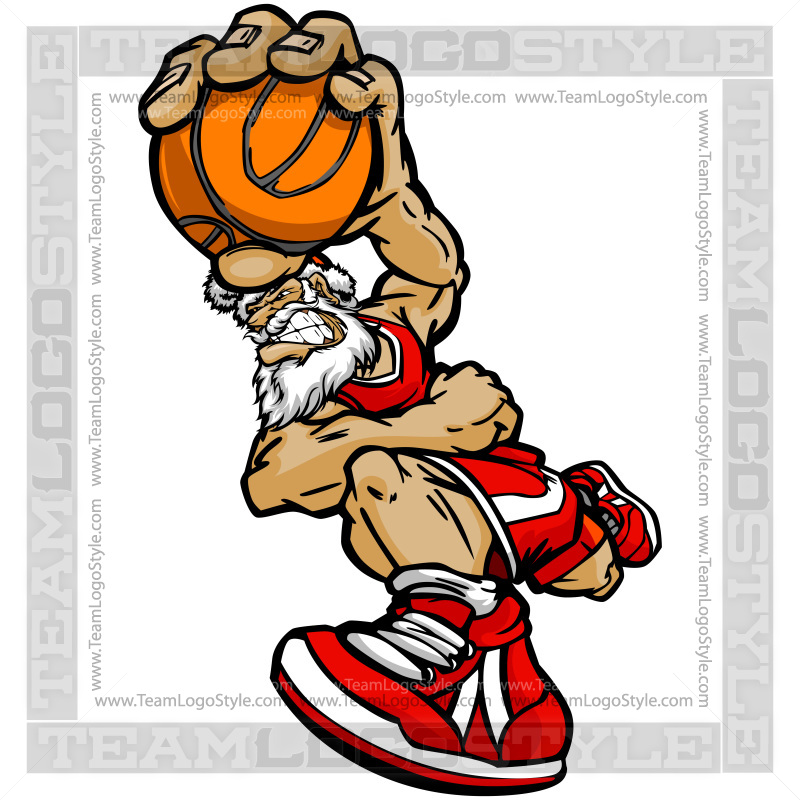 Basketball Santa Clip Art