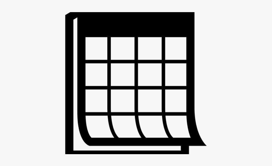 Calendar Cliparts Black - Calendar Silhouette Png , Transparent 