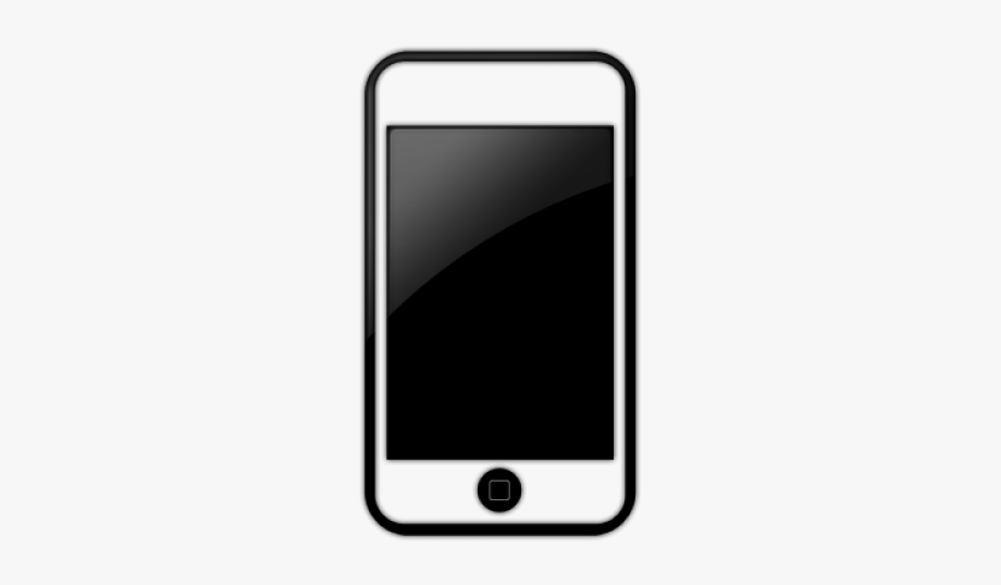 Apple Iphone Clipart Clip Art Black - Iphone Clipart , Transparent 