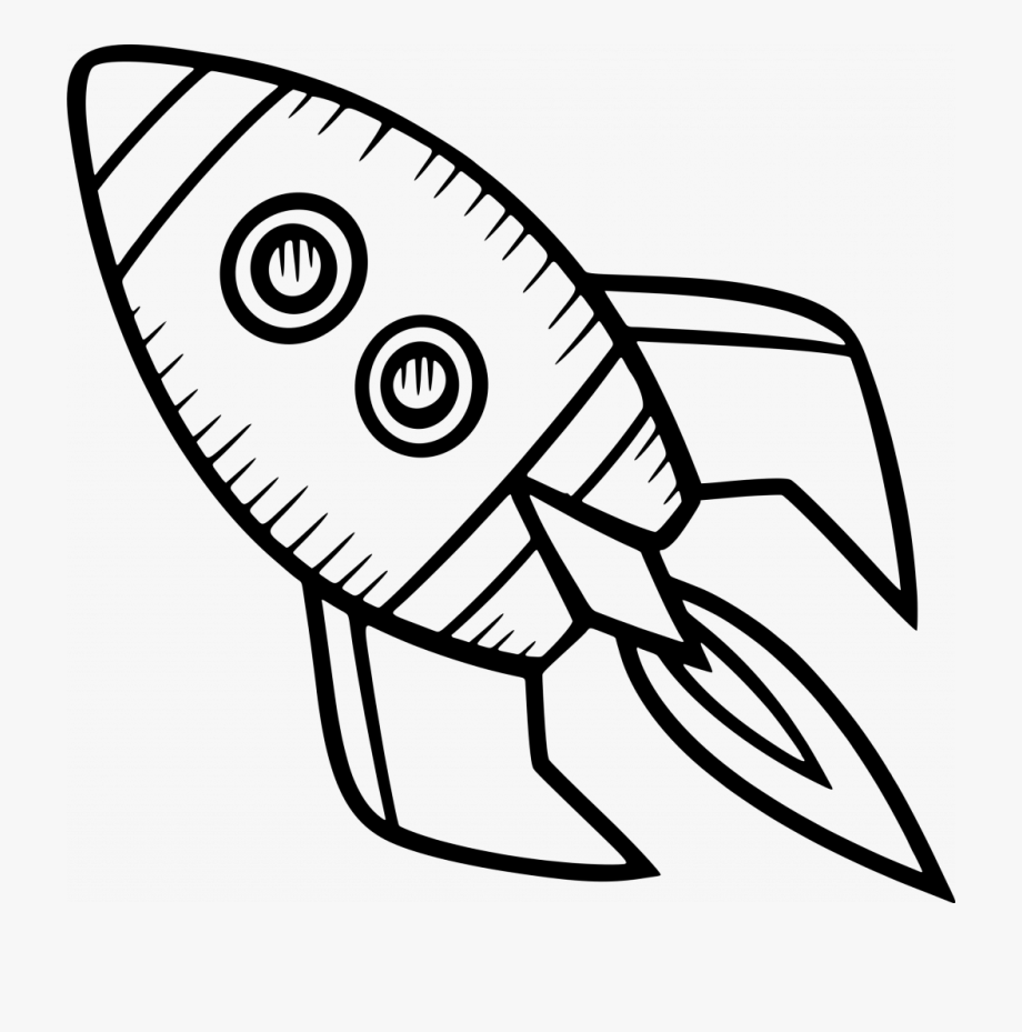Space Ship Clipart Black And White Clip Art Library