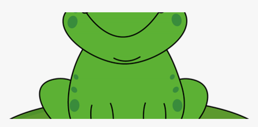 Cartoon Frog On Lily Pad Clipart , Png Download - Cartoon Frog