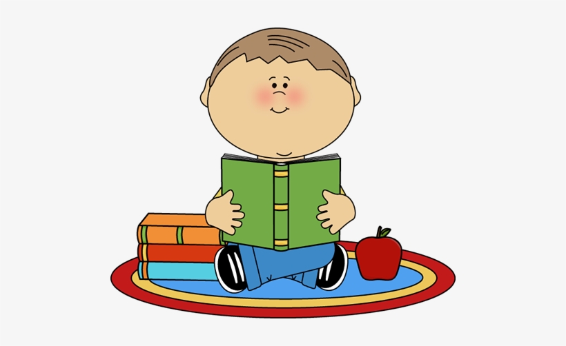 Boy Reading School Book - Reading A Book Clipart Transparent PNG 