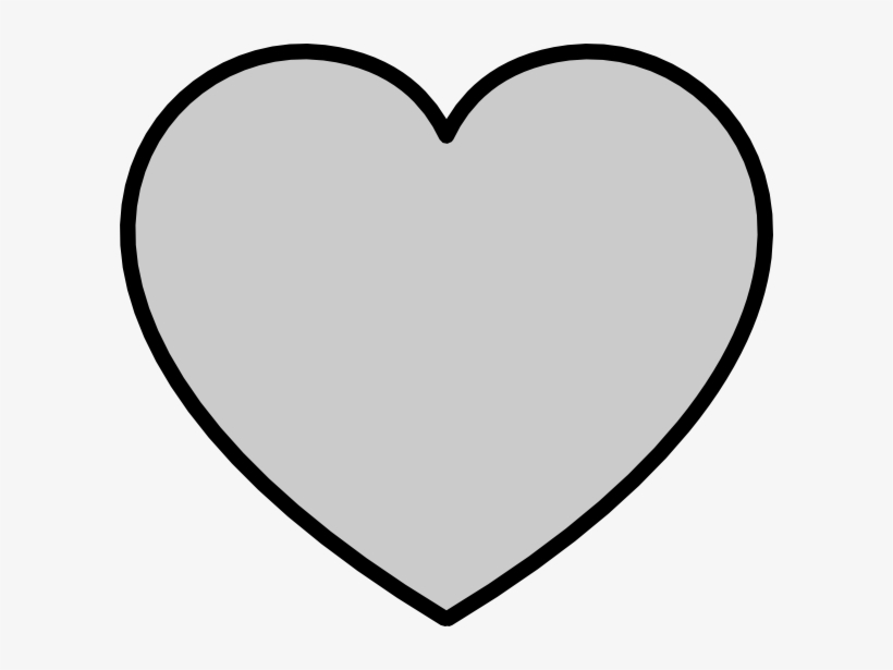 How To Set Use Solid Gray Heart With Black Outline - Heart ...