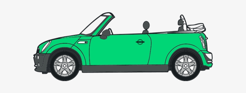 Mini Clipart Convertible - Car Clipart With No Background 